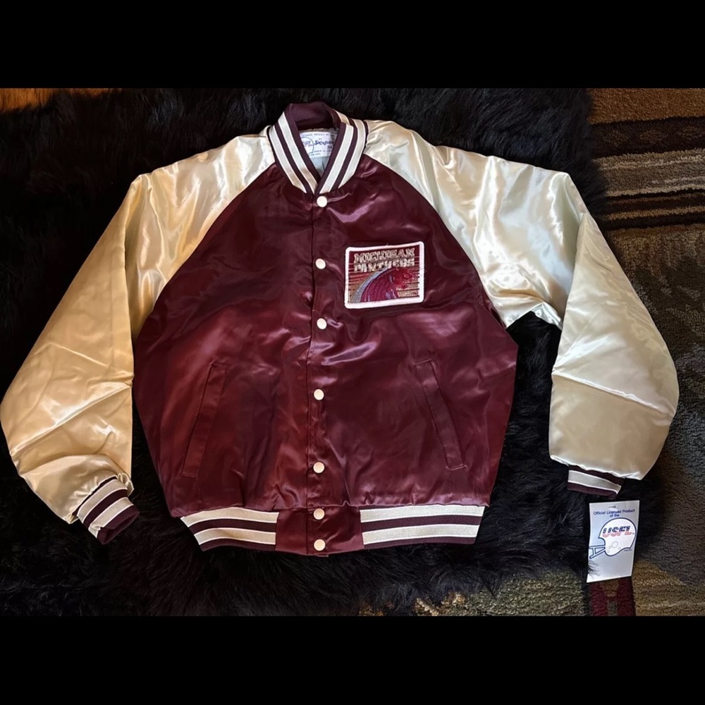 USFL Michigan Panthers Licensed Jacket Adult M New With Tags